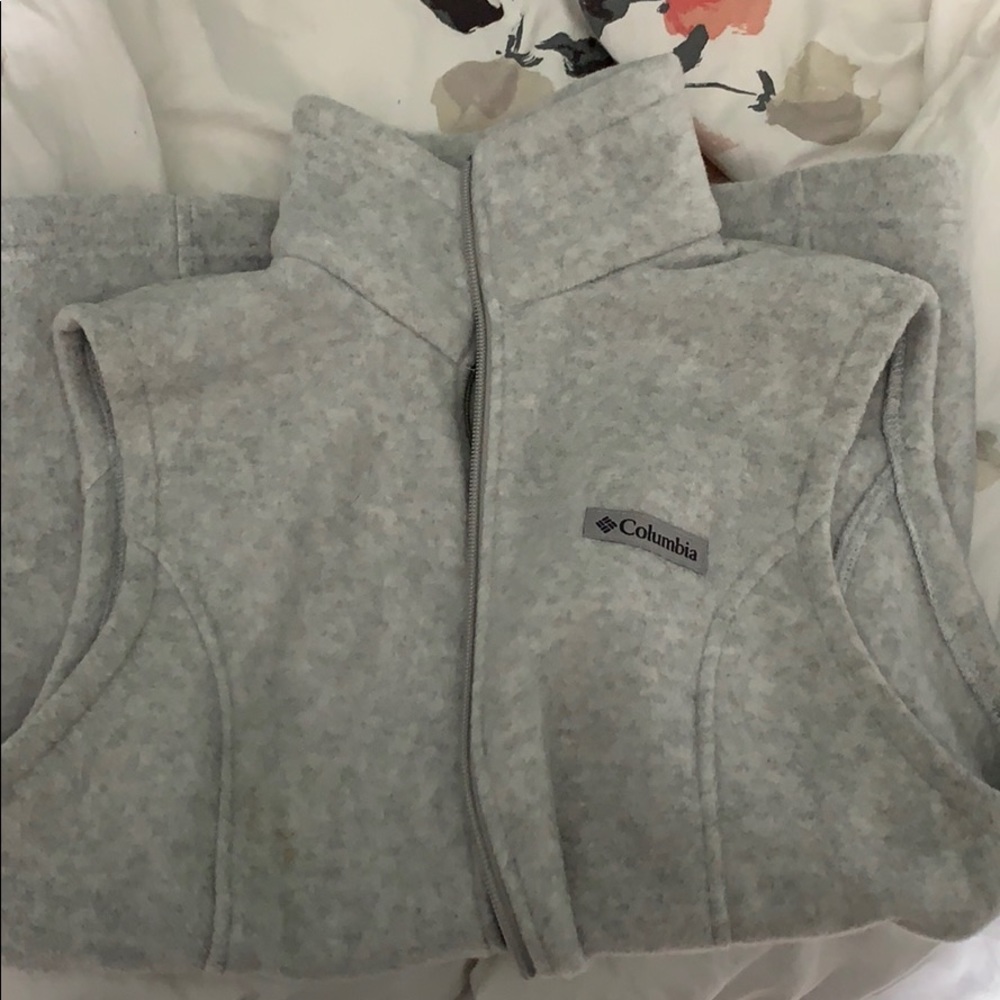 Columbia full zip fleece vest